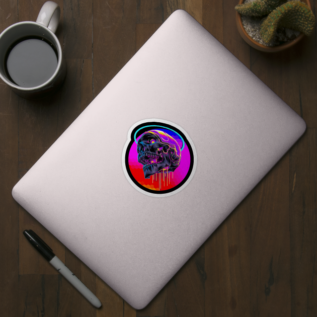 Colorful Skull by CazzyShop